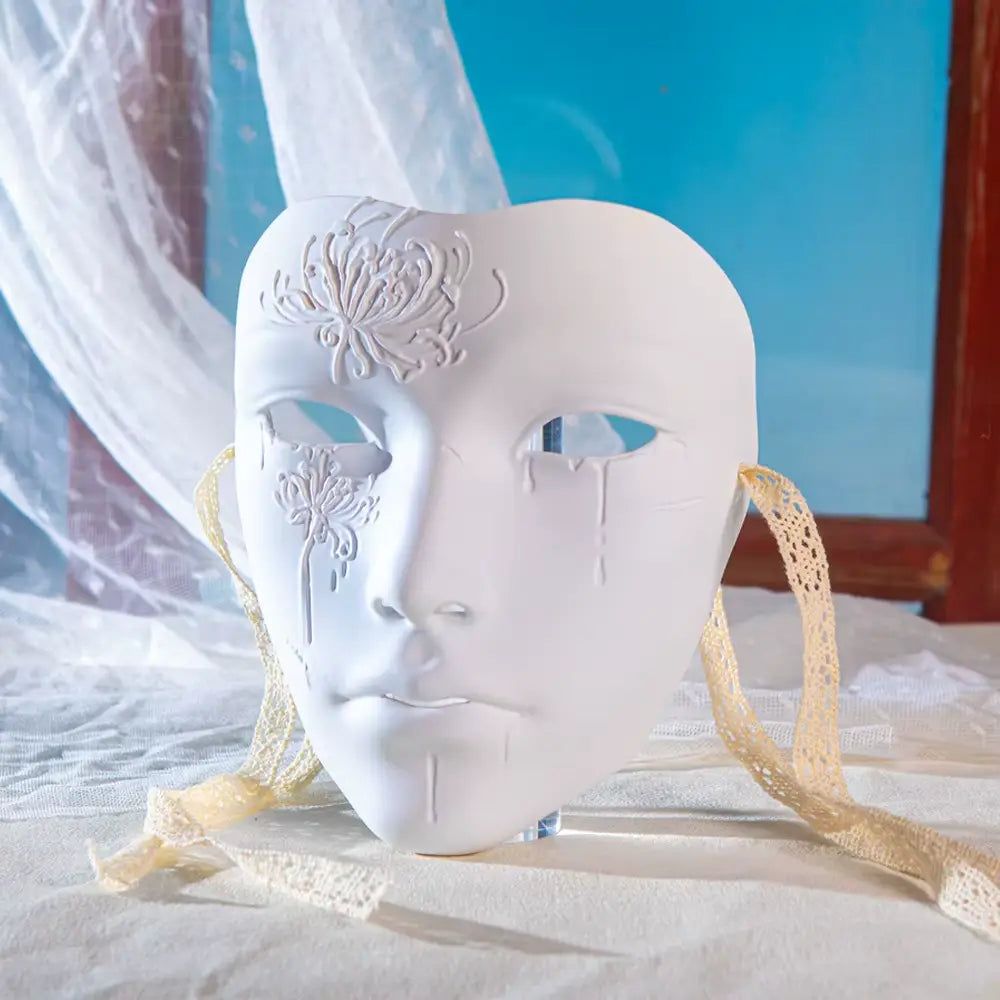 Venetian Volto Masquerade Mask - Modern Metallic