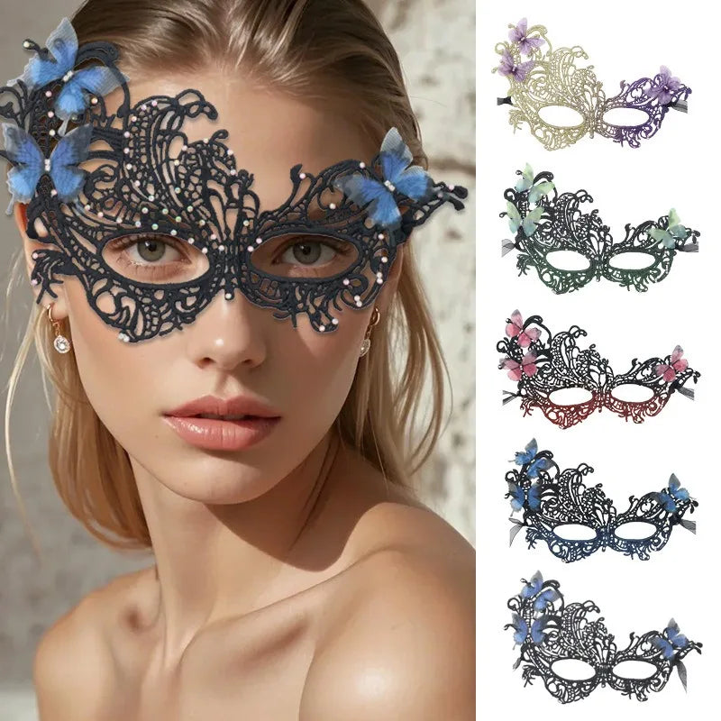 26*16cm Lace Mask Eye Mask Party Mask For Makeup Women Event