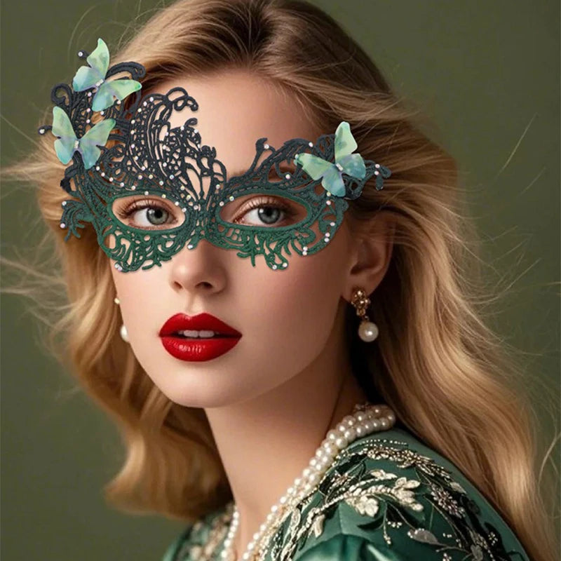 26*16cm Lace Mask Eye Mask Party Mask For Makeup Women Event